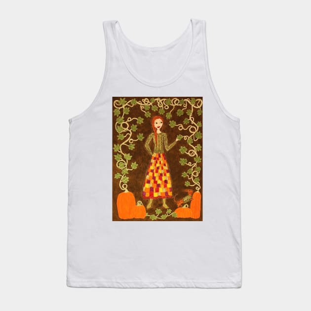 Picking Pumpkins Tank Top by DebiCady